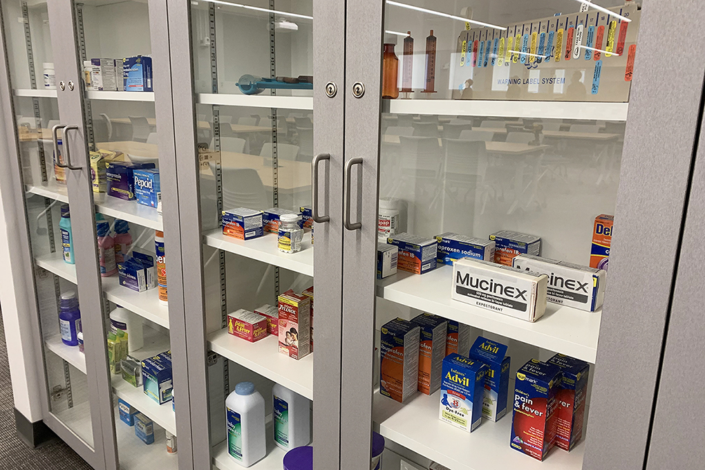 Retzky Simulation Center pharmacy Cabinets Image