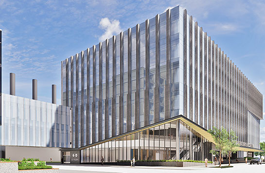 architectural rendering of the new specialty care building