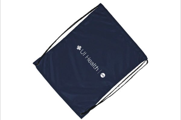 Drawstring Bag, Blue